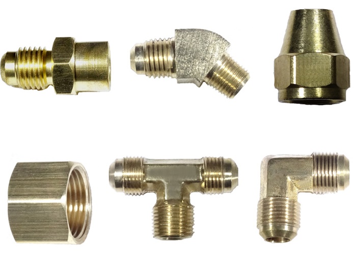 brass fitting component